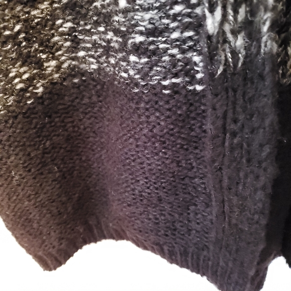 NWT Anthropologie Gentle Fawn Gray Black Striped Knit Eda Cardigan Size L - Picture 8 of 10